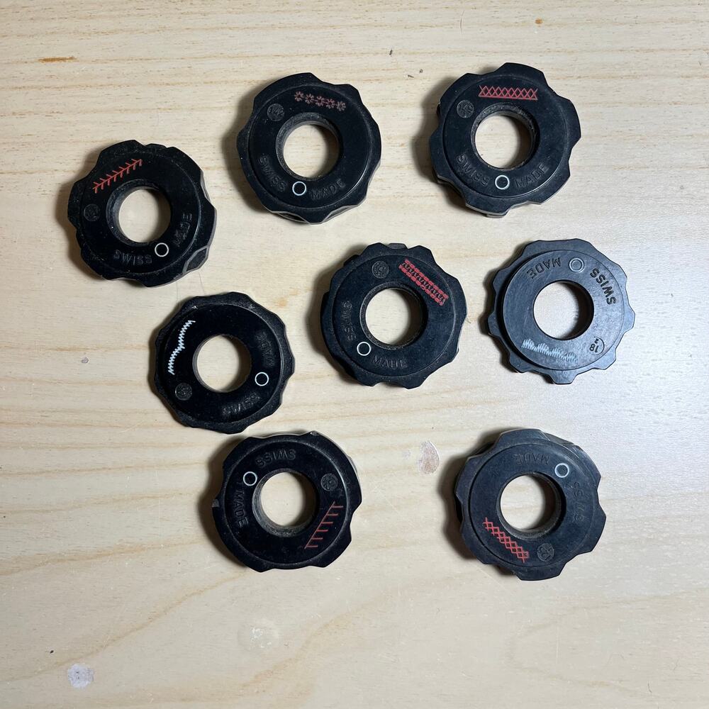 Vintage Swiss Made Stitch Cam discs